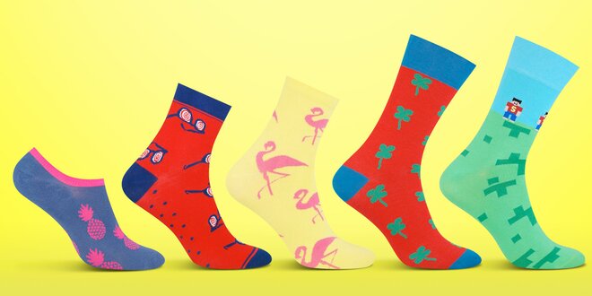 Pánské a dámské designové ponožky