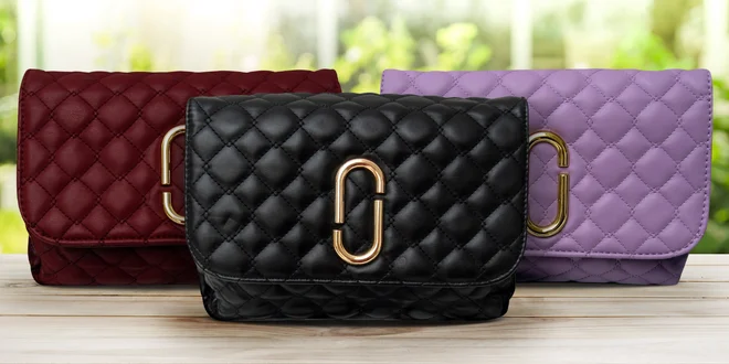 Elegantní dámské prošívané crossbody kabelky