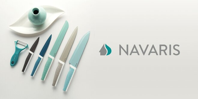 Sada nožů nebo magnetický dřevěný stojan Navaris