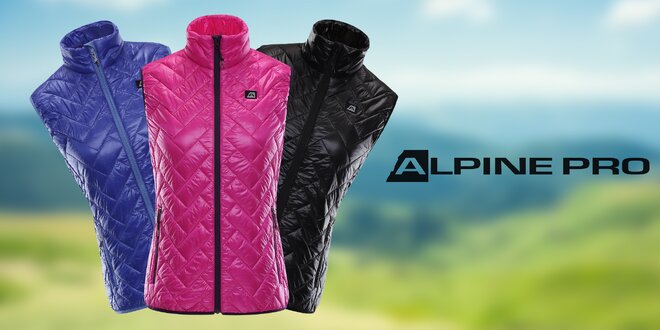 Funkční dámské vesty Alpine Pro: 3 barvy