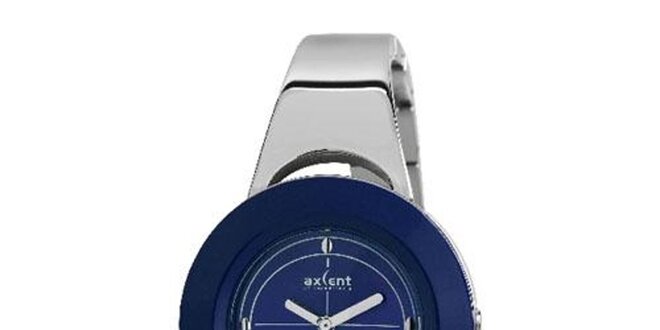 Dámské modré ocelové hodinky Axcent