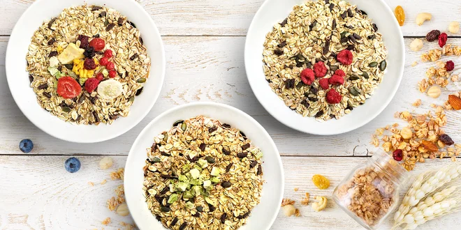 500 g čoko müsli s ovocem sušeným mrazem: 12 druhů