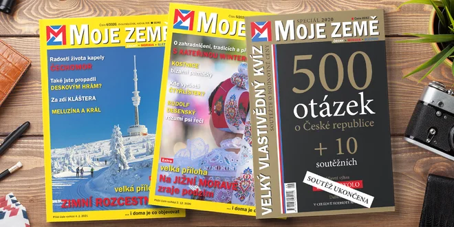 Roční předplatné časopisu Moje země s bonusy