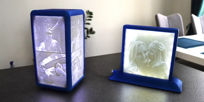 Originální svítící lampa z vlastních fotografií
