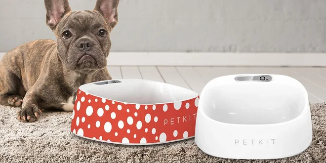Designové misky pro psy a kočky s digitální váhou