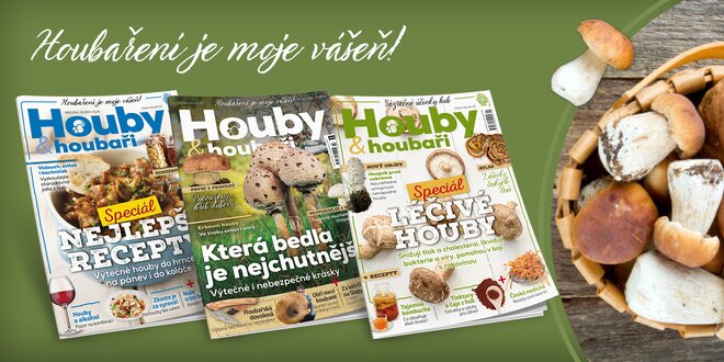 Časopis Houby & houbaři: kompletní ročník 2018