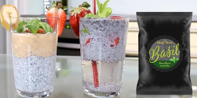 0,5 či 1 kg bazalkového semínka do salátů i džusů