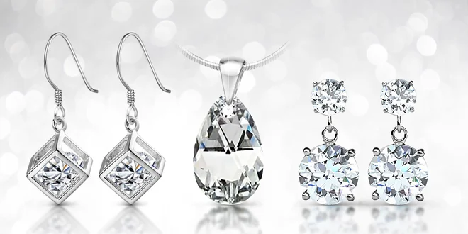 Ocelové šperky s krystaly Swarovski Elements