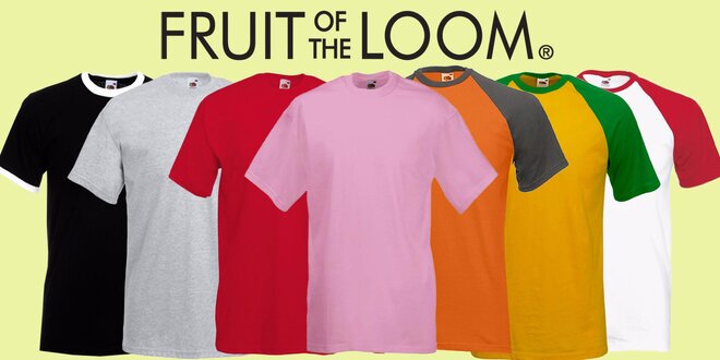 Výběr kvalitních triček Fruit Of The Loom