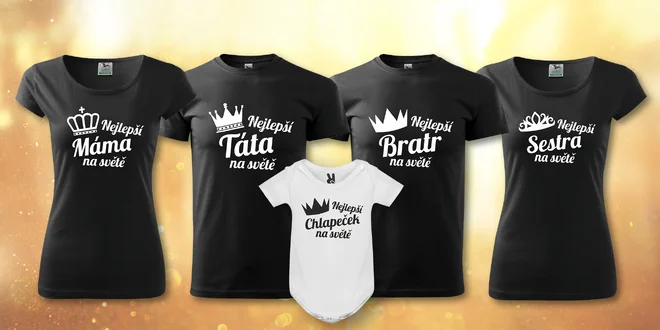 Bavlněná trička a body pro nejlepší členy rodiny