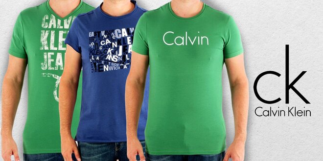 Pánské trička Calvin Klein s krátkým rukávem