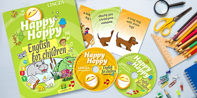 Angličtina pro děti s balíčky Lingea: hry, karty, CD