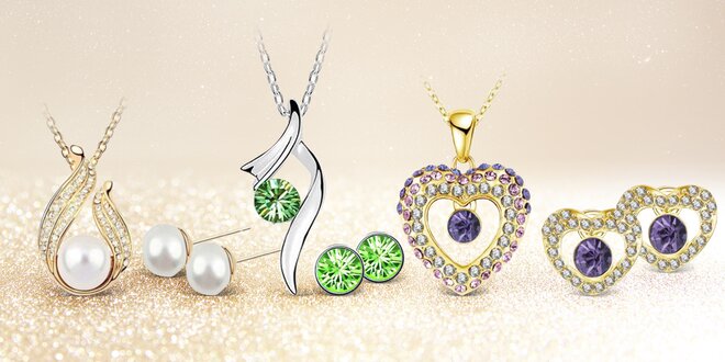Elegantní náhrdelníky, náramky a náušnice