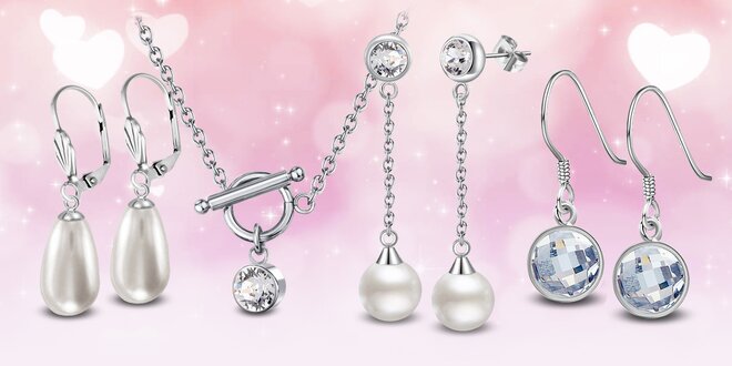 Elegantní ocelové šperky Crystal Collection s krystaly Swarovski®