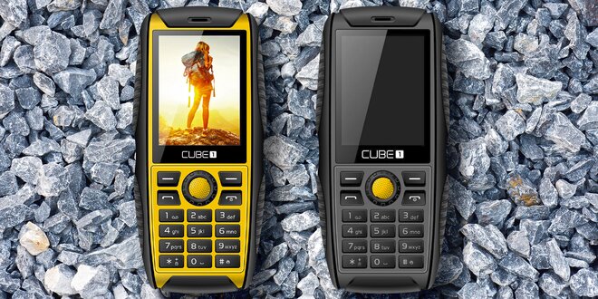 Outdoorový mobil CUBE1 odolný vůči prachu a vodě