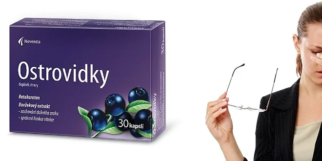 3x Ostrovidky - vitamíny pro unavené oči
