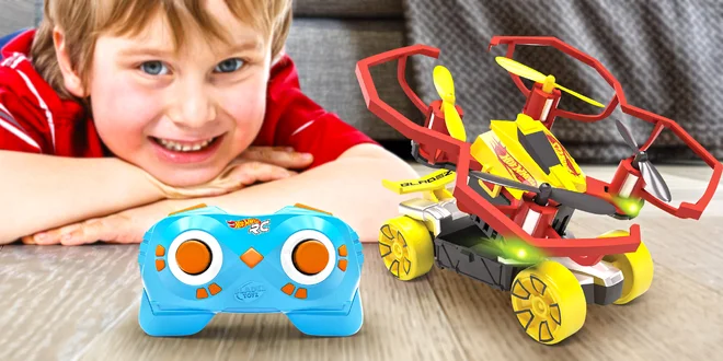 Hot Wheels autíčko s dronem na dálkové ovládání