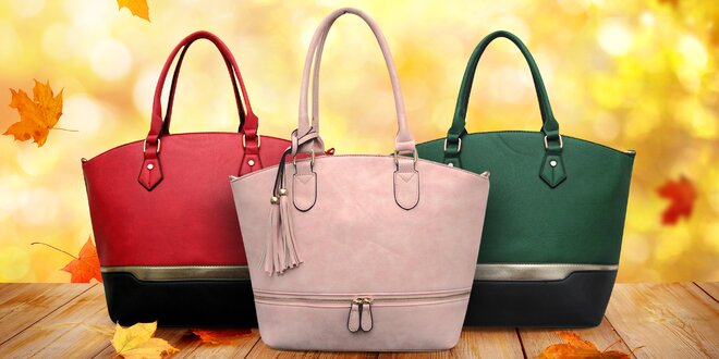 Elegantní dámské kabelky mnoha barev