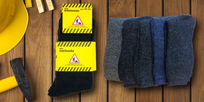 Pracovní ponožky: Zima vás od díla neodžene