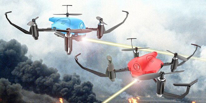 Sada se 2 bojovými drony pro zábavu plnou akce