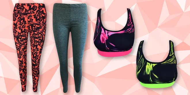 Dámské fitness legíny i podprsenky