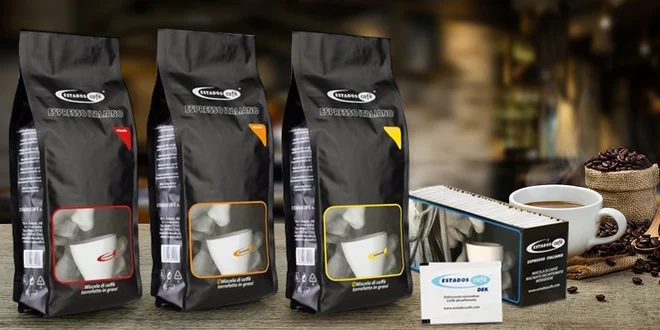 Zrnková káva Estadoscafé i v bezkofeinové verzi