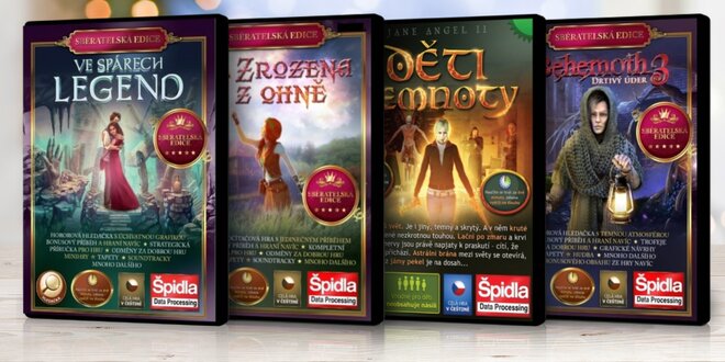 Kolekce počítačových her různých žánrů v češtině