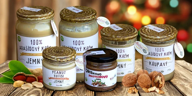 Lahodné krémy z arašídů, oříšků, mandlí i kešu
