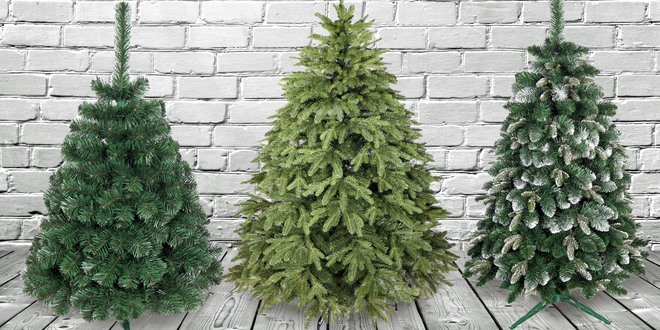 Umělé vánoční stromky se stojanem i s 3D jehličím