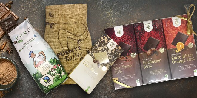 Fair trade dárky: káva, čokoláda i med a čaj