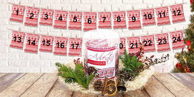 Adventní oříškovo-ovocný kalendář plný dobrot