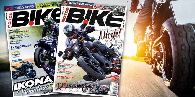 Roční předplatné nadupaného časopisu Motorbike