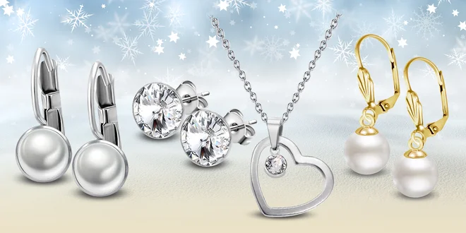 Ocelové šperky s perlami a krystaly Swarovski®