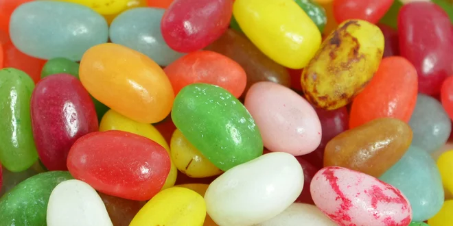 1 kg šťavnatých žvýkacích bonbónů Jelly Beans