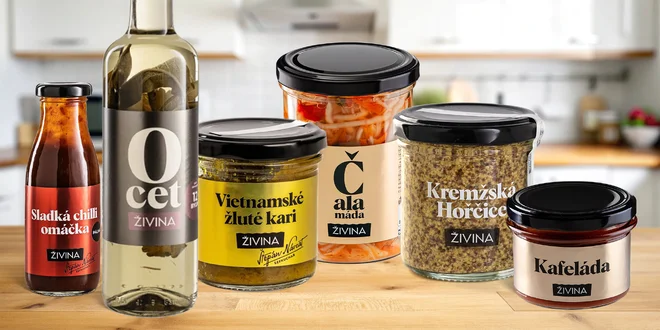 Omáčky, krémy a dipy od Živiny: sójovka, salsa, kečup aj.