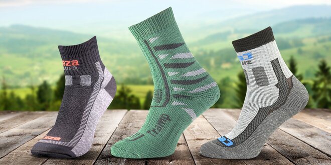 Velký výběr funkčních ponožek s obsahem stříbra