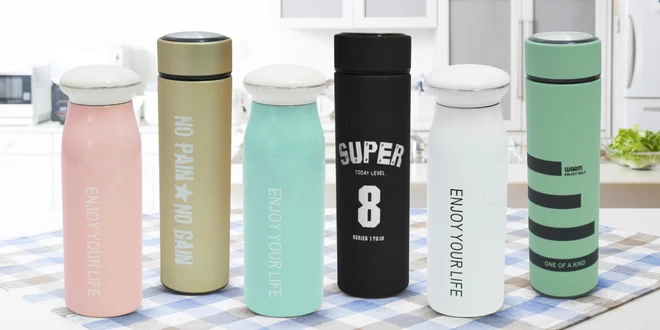 Termosky so sitkom v rôznych dizajnoch