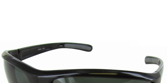 Černé sportovní brýle Timberland s šedě zabarvenými skly