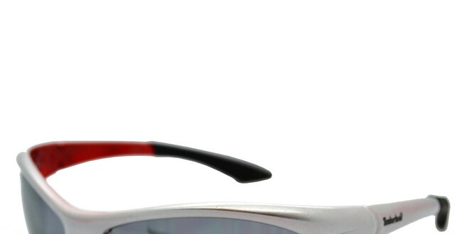 Stříbrno-červené sportovní sluneční brýle Timberland