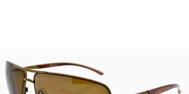 Hnědé sluneční brýle s hnědě tónovanými skly Timberland