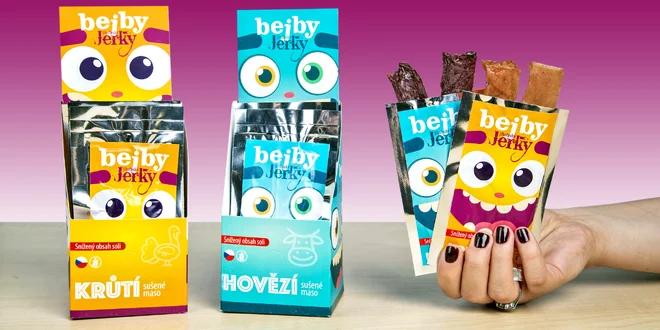 10 balíčků sušeného masa Jihočeské Jerky pro děti