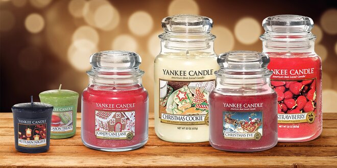 Svíčky Yankee Candle s krásnými zimní vůněmi