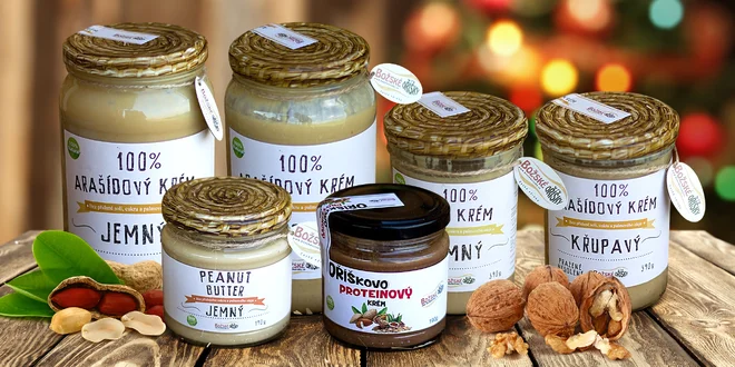 Lahodné krémy z arašídů, oříšků, mandlí i kešu