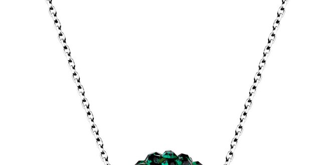 Dámský náhrdelník se zelenou disko koulí Giorgio di Mare