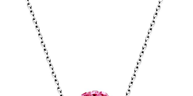 Dámský náhrdelník s růžovou disko koulí Giorgio di Mare