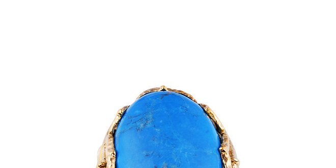 Dámský pozlacený prsten s tyrkysem Giorgio di Mare