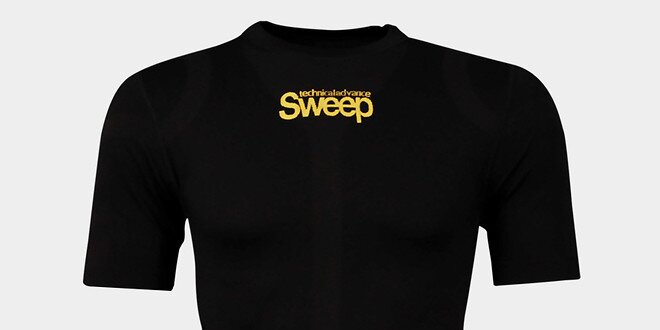 Pánské černé bezešvé tričko Sweep