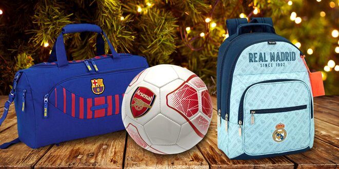 Dárky s motivy Barcelony, Arsenalu nebo Chelsea