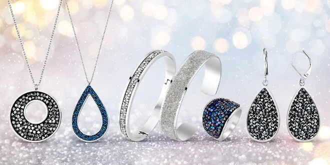 Třpytivé šperky s krystaly Swarovski Crystals
