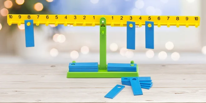 Učení hrou: mechanická matematická váha pro děti